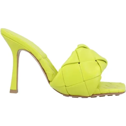 Leather heels , female, Sizes: 3 1/2 UK - Bottega Veneta - Modalova