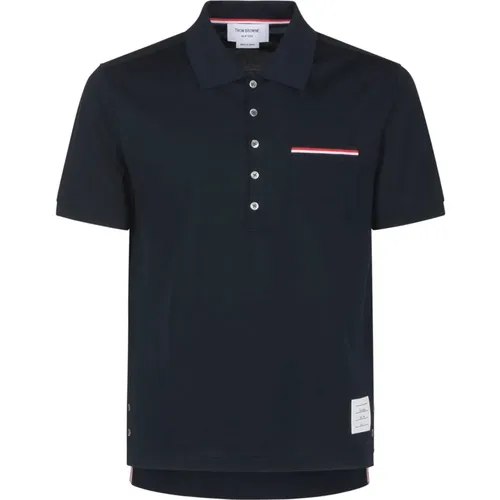 Polo Shirt Mercerized Pique , male, Sizes: L, S, XL, M - Thom Browne - Modalova
