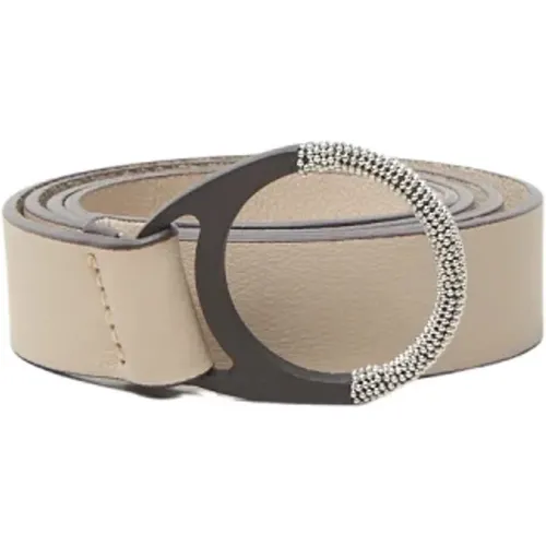 Genuine Leather Belt with Punto Luce Ring , female, Sizes: ONE SIZE - PESERICO - Modalova