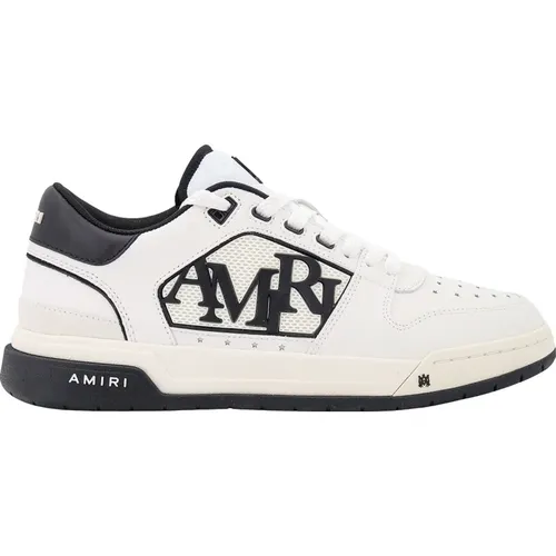 Leather Sneakers with Lateral Logo , male, Sizes: 7 UK - Amiri - Modalova