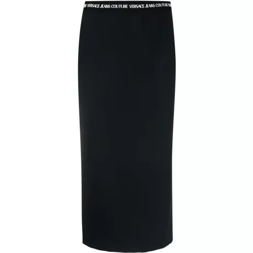 Schwarze Röcke für Frauen Aw23 , Damen, Größe: 3XS - Versace Jeans Couture - Modalova