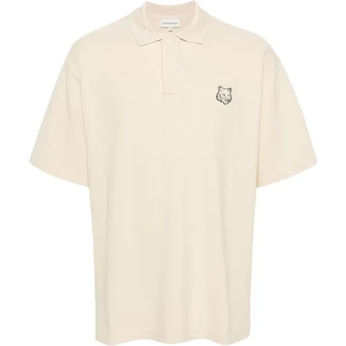 Weiße T-Shirts und Polos Kollektion , Herren, Größe: M - Maison Kitsuné - Modalova