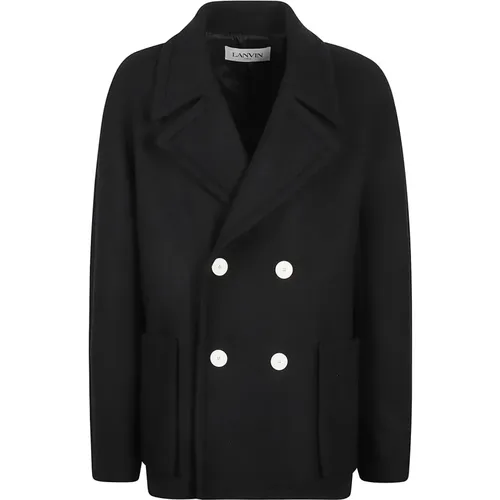 Wool Coat for Men , male, Sizes: M, L - Lanvin - Modalova