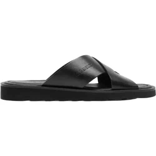 Larry Leather Sandals , male, Sizes: 9 UK, 11 UK, 6 UK, 8 UK, 7 UK, 10 UK - Les Deux - Modalova