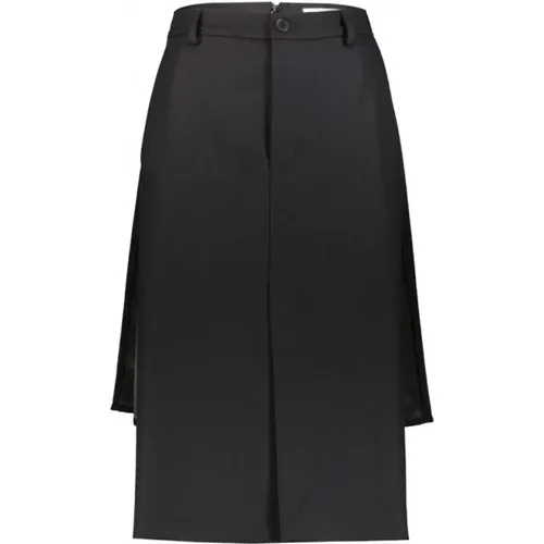 Flat Pencil Skirt with front panel , female, Sizes: 2XS, XS - Balenciaga - Modalova