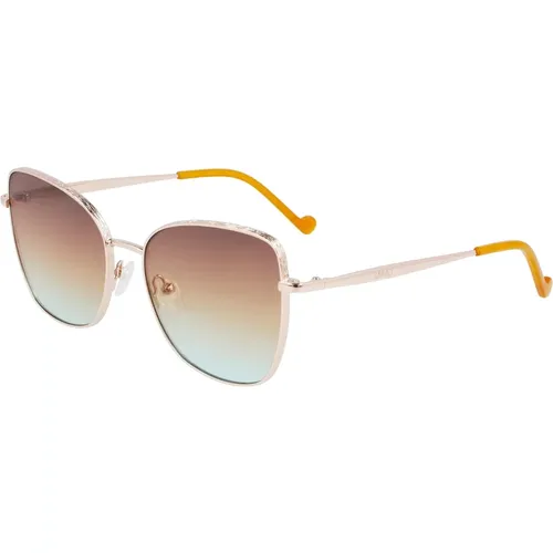 Sunglasses LJ141S,Rose Gold/Blue Shaded Sunglasses LJ141S,Rose Gold Sunglasses LJ141S,Golden Amber/Grey Shaded Sunglasses Lj141S - Liu Jo - Modalova