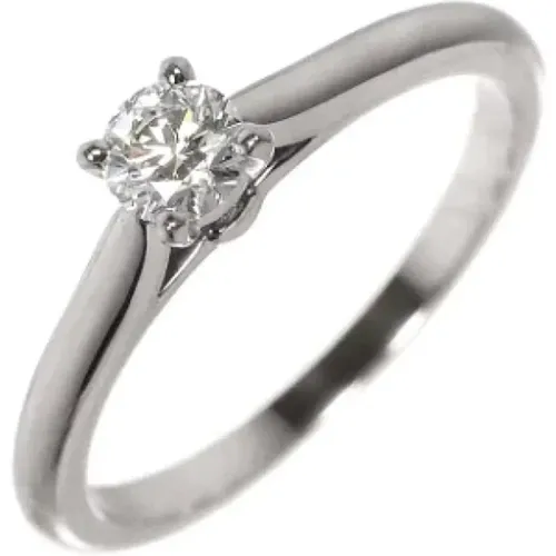 Pre-owned Platinum rings , female, Sizes: ONE SIZE - Cartier Vintage - Modalova