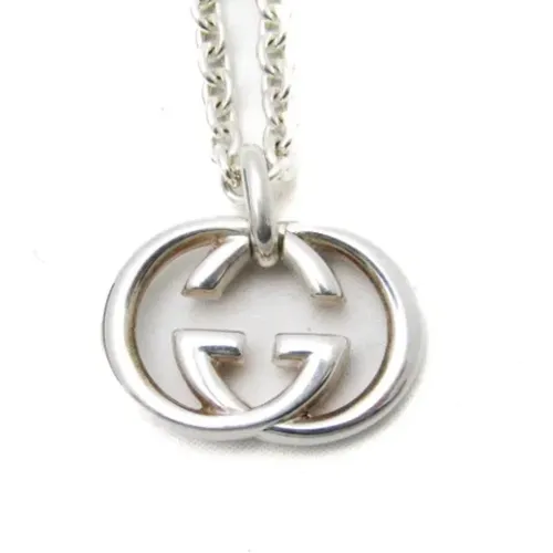 Pre-owned Silver necklaces , female, Sizes: ONE SIZE - Gucci Vintage - Modalova