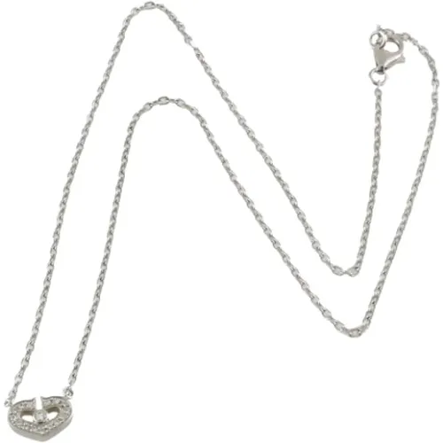 Pre-owned White Gold necklaces , female, Sizes: ONE SIZE - Cartier Vintage - Modalova