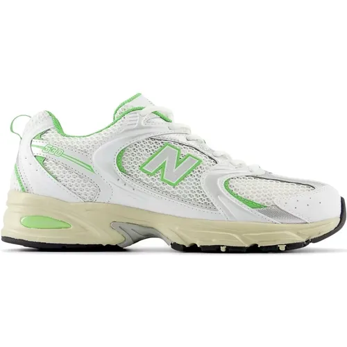 EC Sneakers White/Palm Leaf , male, Sizes: 9 UK, 3 UK - New Balance - Modalova