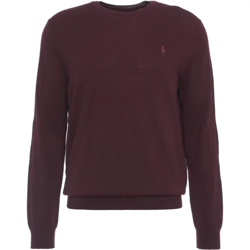 Roter Strickpullover für Männer Aw24 , Herren, Größe: L - Ralph Lauren - Modalova