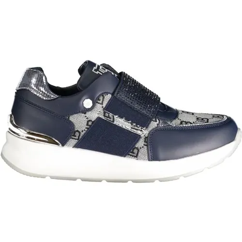 Polyester Sneaker with Elastic, Contrast Details, Logo , female, Sizes: 7 UK, 4 UK, 5 UK, 6 UK - Laura Biagiotti - Modalova