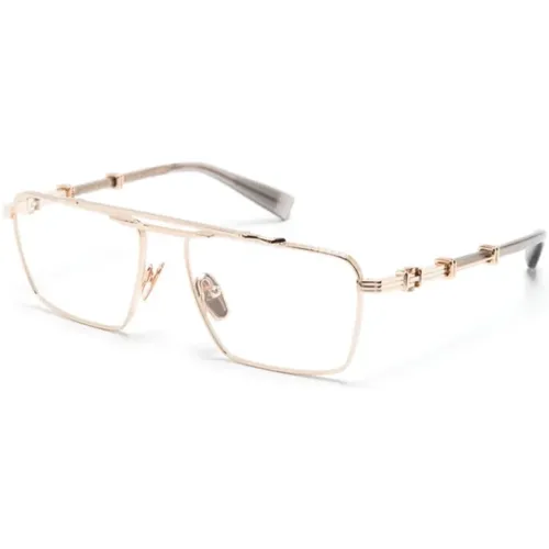 Goldene Optische Brille, Vielseitiger Stil,Schwarze Optische Brille, vielseitig und stilvoll,Klassische Schwarze Optische Brille - Balmain - Modalova