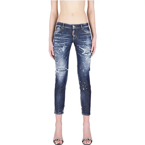 Slim Fit Jeans , Damen, Größe: XS - Dsquared2 - Modalova