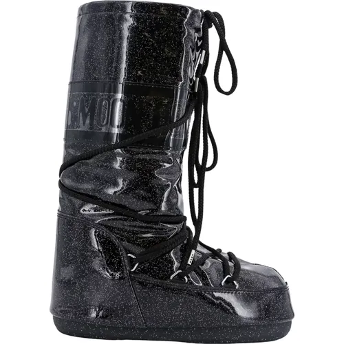 Gepolsterte Schnürstiefel , Damen, Größe: 39 EU - moon boot - Modalova