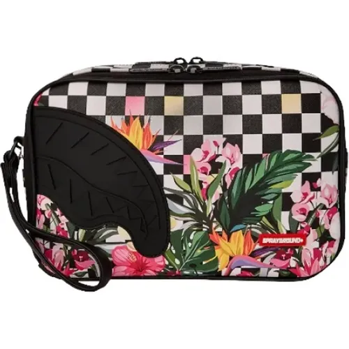 Miami Flowers Pouch with Zipper , unisex, Sizes: ONE SIZE - Sprayground - Modalova