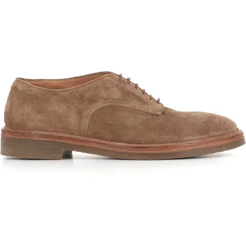 Suede Derby Flat Shoes , male, Sizes: 7 UK - Alberto Fasciani - Modalova