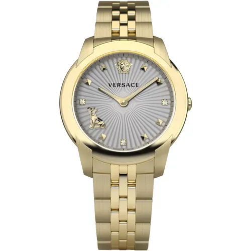 Audrey Stainless Steel Bracelet Watch , female, Sizes: ONE SIZE - Versace - Modalova