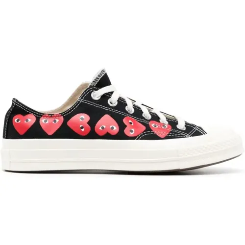 Chuck 70 Heart-Print Sneakers , Herren, Größe: 39 EU - Comme des Garçons Play - Modalova