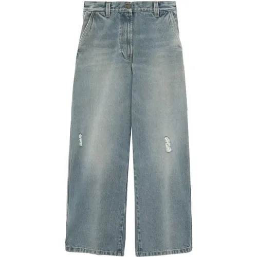 Paris Wide-Leg Jeans Blau - Palm Angels - Modalova