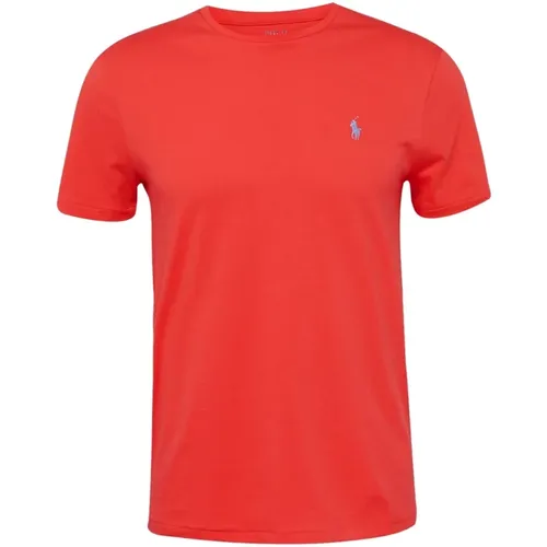 Bequemes und stilvolles Baumwoll-T-Shirt für Männer , Herren, Größe: M - Ralph Lauren - Modalova