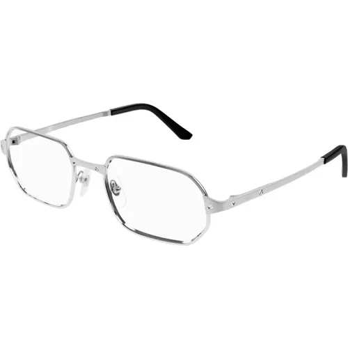 Contemporary Rectangular Frame with Iconic Santos Design , unisex, Sizes: 55 MM - Cartier - Modalova