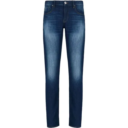 Slim Fit Komfort Denim Jeans , Herren, Größe: W29 - Armani Exchange - Modalova