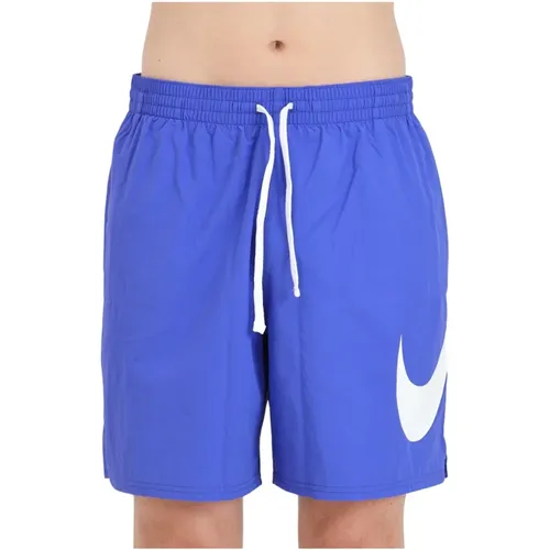 Blaue Meereskleidung Shorts für Männer , Herren, Größe: L - Nike - Modalova