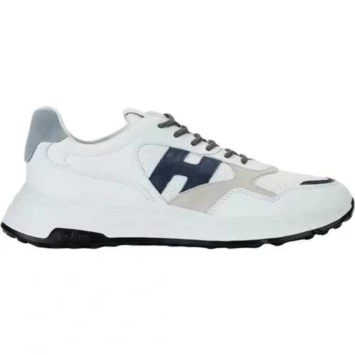 Hyperlight Weiße Blaue Graue Sneakers , Herren, Größe: 41 1/2 EU - Hogan - Modalova