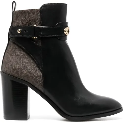 Schwarze Stiefelette mit Absatz , Damen, Größe: 40 EU - Michael Kors - Modalova