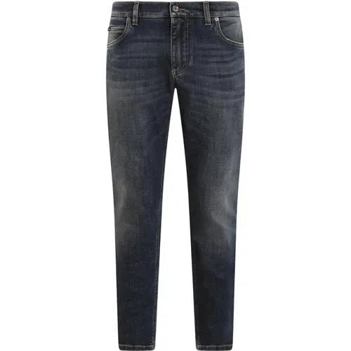 Slim-fit Jeans , Herren, Größe: XL - Dolce & Gabbana - Modalova
