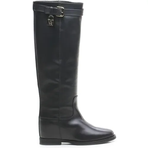 High Boots , female, Sizes: 4 UK - Via Roma 15 - Modalova