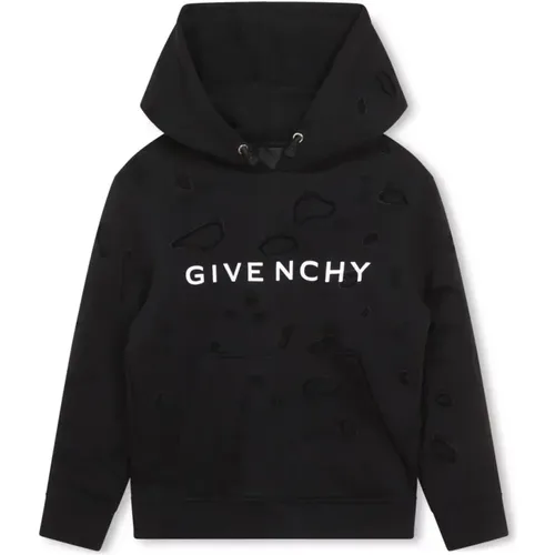 Distressed Logo Sweatshirt für Jungen - Givenchy - Modalova