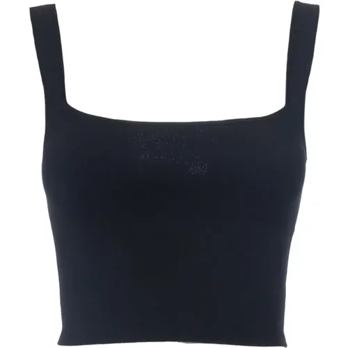 Soft Viscose Cropped Top , female, Sizes: L, 2XL - Max Mara Weekend - Modalova