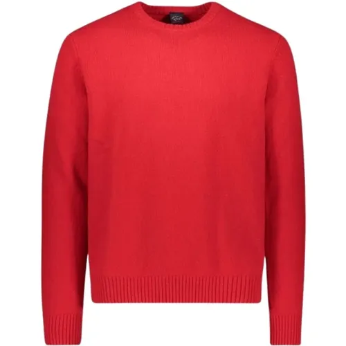 Crewneck Sweater Colors Of Shetland , male, Sizes: S - PAUL & SHARK - Modalova
