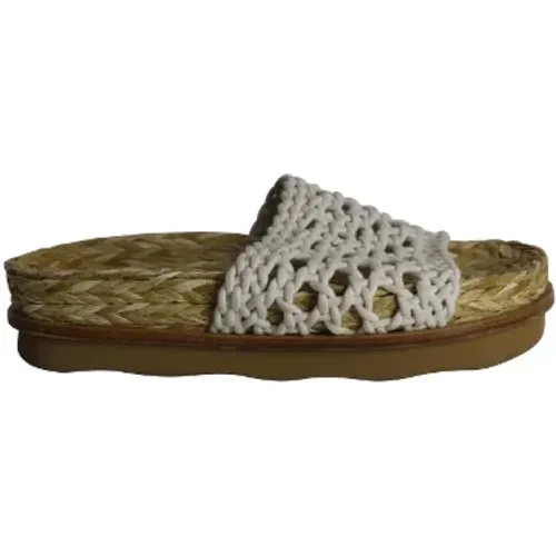 Pre-owned Cotton sandals , female, Sizes: 4 UK - Chloé Pre-owned - Modalova