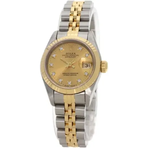 Pre-owned Stainless Steel watches , female, Sizes: ONE SIZE - Rolex Vintage - Modalova