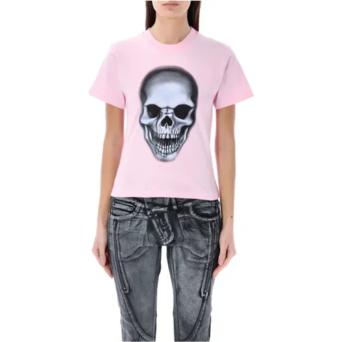 Slim-Fit T-Shirt mit Totenkopfdruck , Damen, Größe: M - OTTOLINGER - Modalova