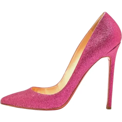 Pre-owned Stoff heels , Damen, Größe: 39 1/2 EU - Christian Louboutin Pre-owned - Modalova