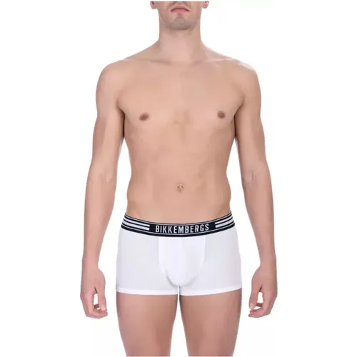 Cotton Underwear Trunk Bi-pack , male, Sizes: L, 2XL, M, XL, S - Bikkembergs - Modalova
