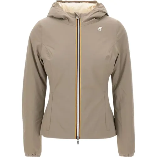 Reversible Hooded Jacket , female, Sizes: XS - K-way - Modalova