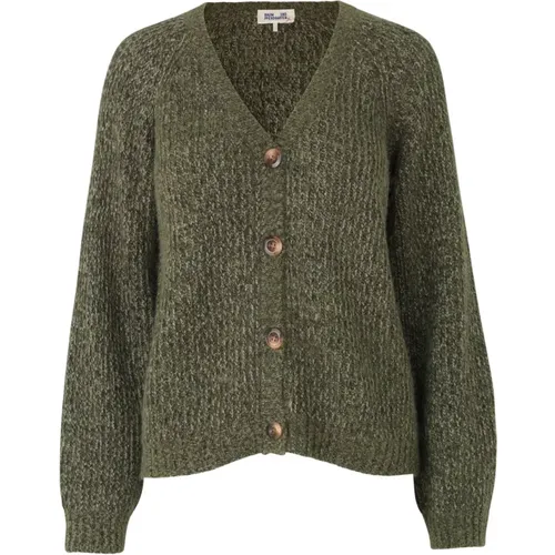 Olive Wool Cardigan , female, Sizes: L - BAUM UND PFERDGARTEN - Modalova