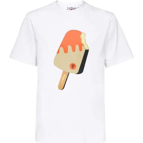 Baumwoll-T-Shirt mit Frontdruck - ICECREAM - Modalova