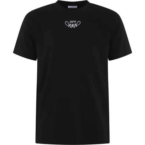 Arrow Bandana T-Shirt , male, Sizes: L, 2XL, M, XL, S - Off White - Modalova