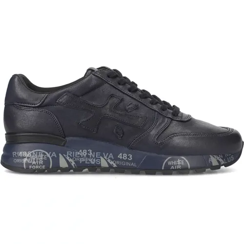 Blue Leather Sneakers Elevate Style , male, Sizes: 11 UK, 10 UK, 9 UK - Premiata - Modalova