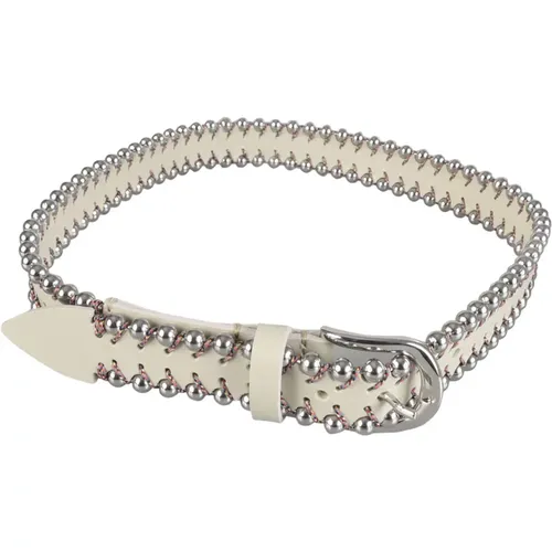 Perlenverzielter Ledergürtel , Damen, Größe: 70 CM - Isabel marant - Modalova