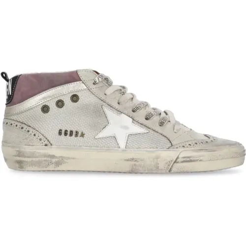 Leather and Tech Fabric Sneakers , female, Sizes: 7 UK - Golden Goose - Modalova