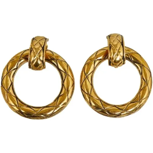 Pre-owned Metal earrings , female, Sizes: ONE SIZE - Chanel Vintage - Modalova