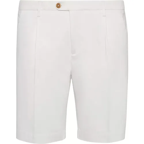 Bermuda-Shorts aus Stretch-Baumwolle und Tencel , Herren, Größe: L - Boggi Milano - Modalova