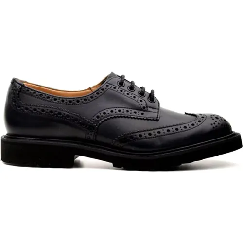 Navy Haas Flache Schuhe , Herren, Größe: 40 1/2 EU - Tricker's - Modalova